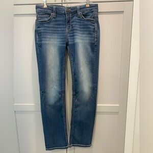 Like New Daytrip Virgo Straight jean, 28 short, no distressing, dark blue